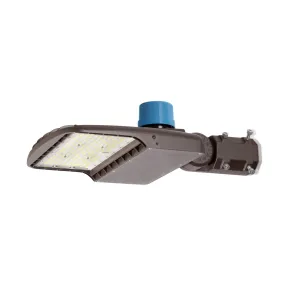 100W LED Parking Lot Light - Split Fit Mount - 14,000lm - 100/277VAC - Photocell - 5000K - DLC 5.1