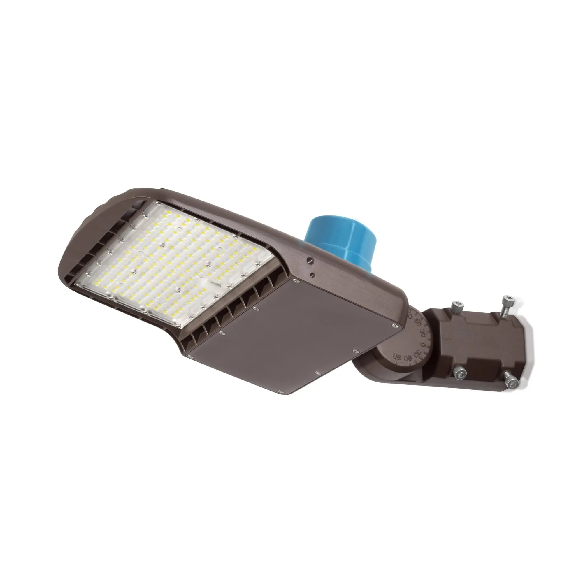 100W LED Parking Lot Light - Split Fit Mount - 14,000lm - 100/277VAC - Photocell - 5000K - DLC 5.1
