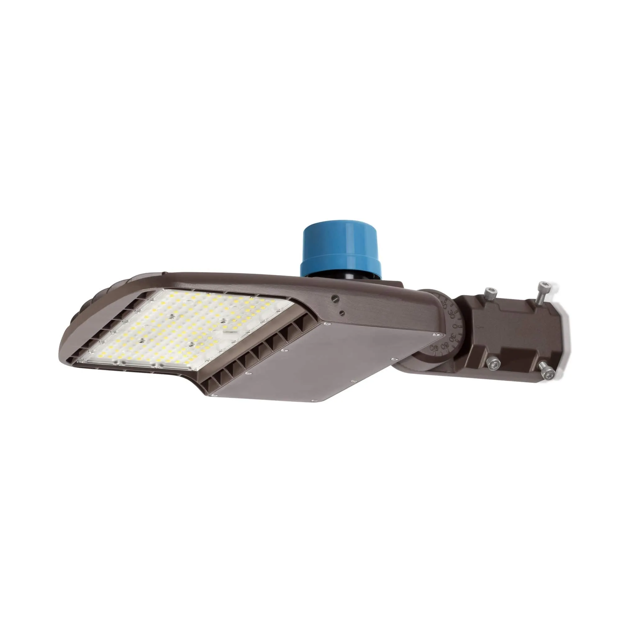 100W LED Parking Lot Light - Split Fit Mount - 14,000lm - 100/277VAC - Photocell - 5000K - DLC 5.1