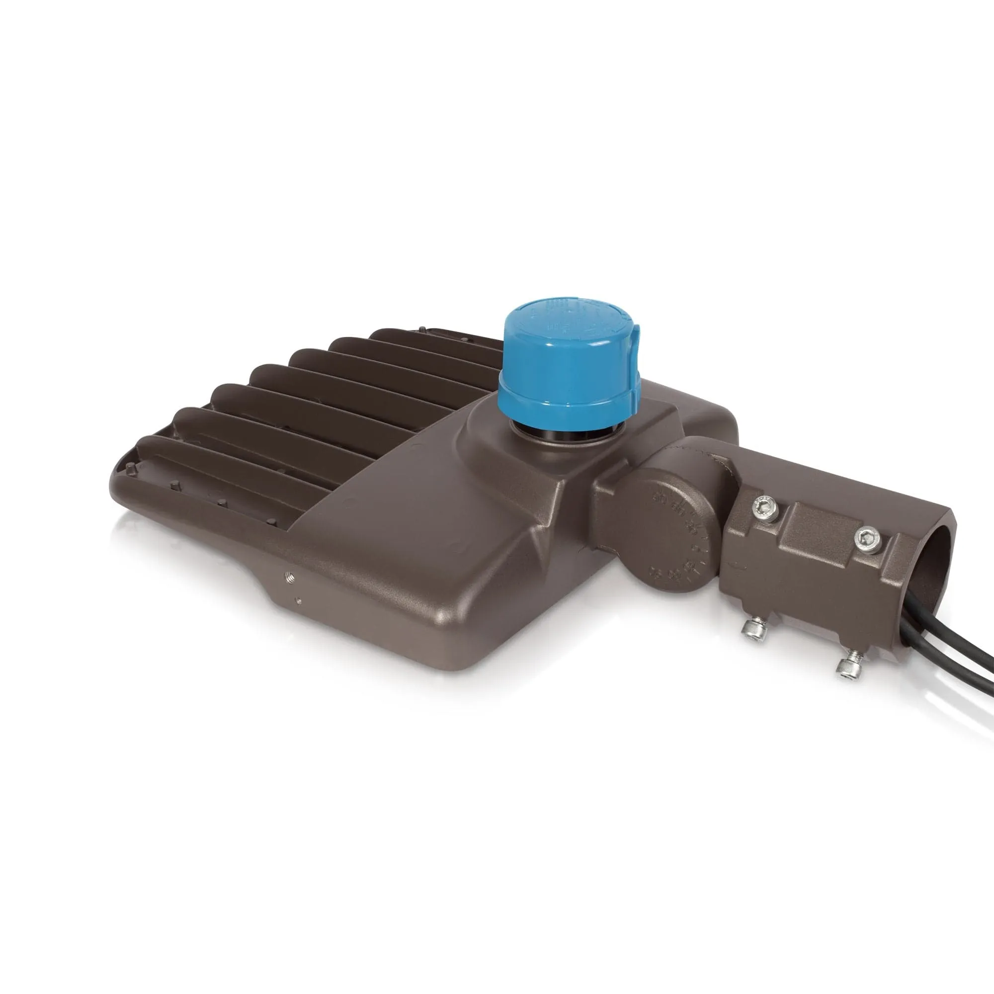 100W LED Parking Lot Light - Split Fit Mount - 14,000lm - 100/277VAC - Photocell - 5000K - DLC 5.1