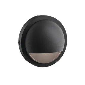 12V LED Half Moon Deck Light 2700K Textured Black