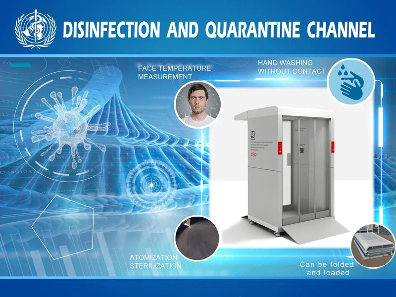2020 UV Automatic Mobile Booth Portable Disinfection Tunnel