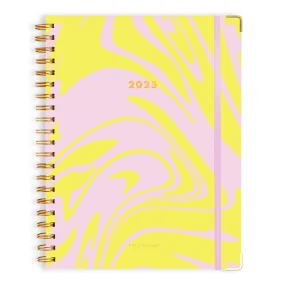 2025 A4 Academic Vertical Planner - Acid Wash