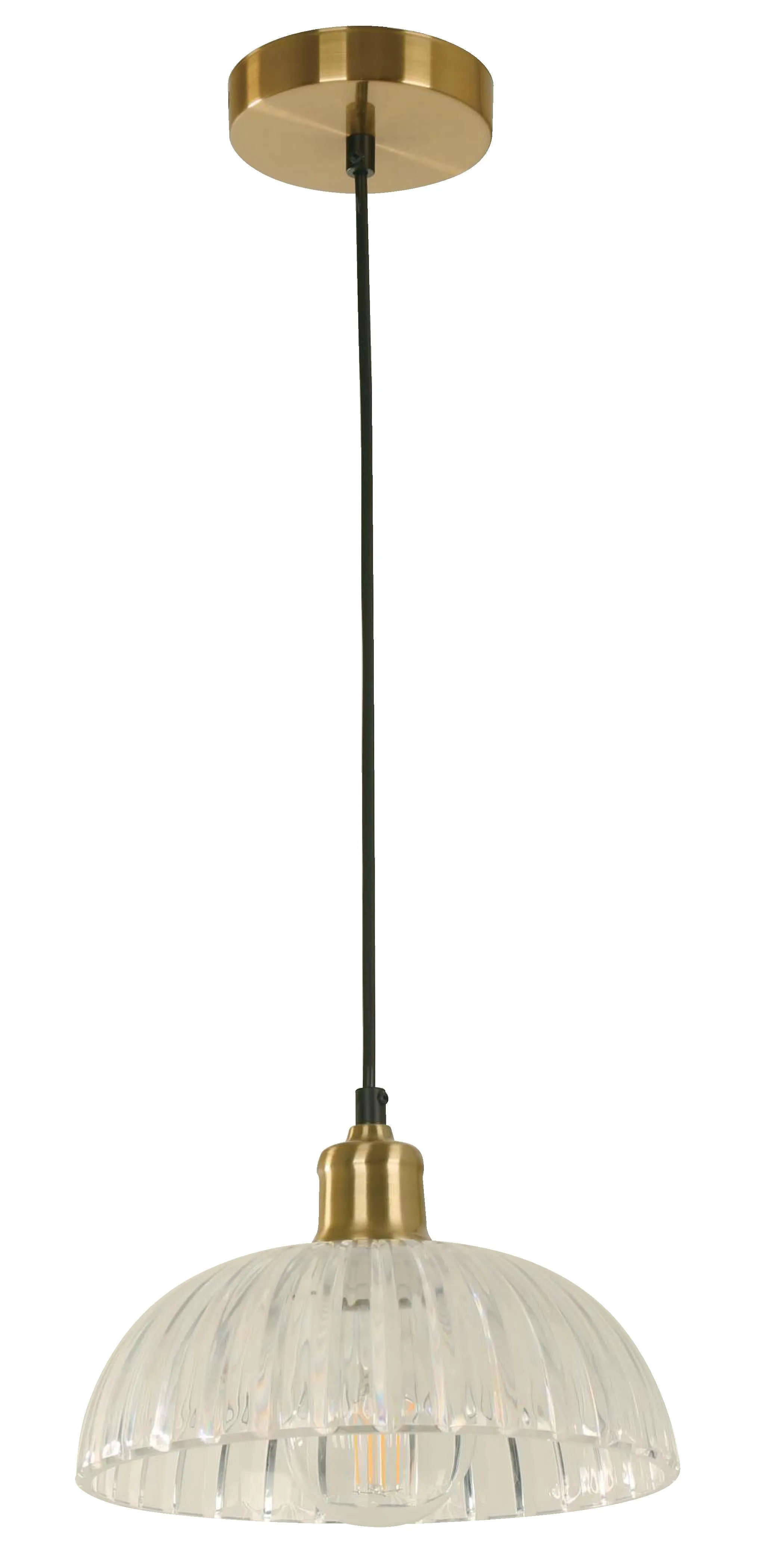 241 Pendant Light in Antique Brass