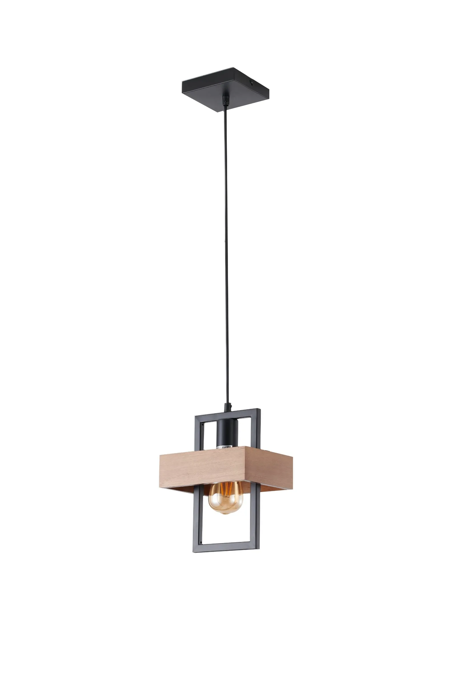 268A Pendant Light in Black