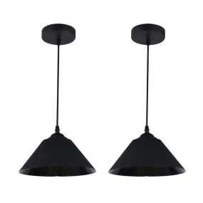 9079DUO 2pk Pendant Light in Black