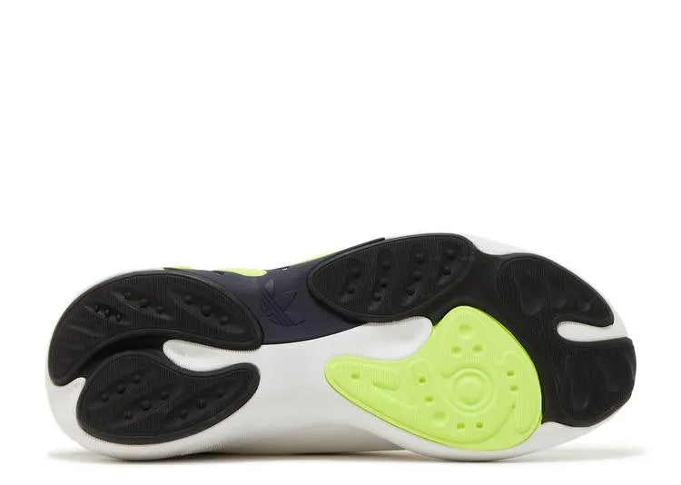 Adidas ADIFOM SLTN 'WHITE SOLAR YELLOW' sneakers, white