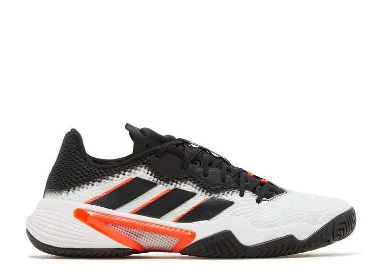 Adidas BARRICADE 'WHITE BLACK SOLAR RED' sneakers, white