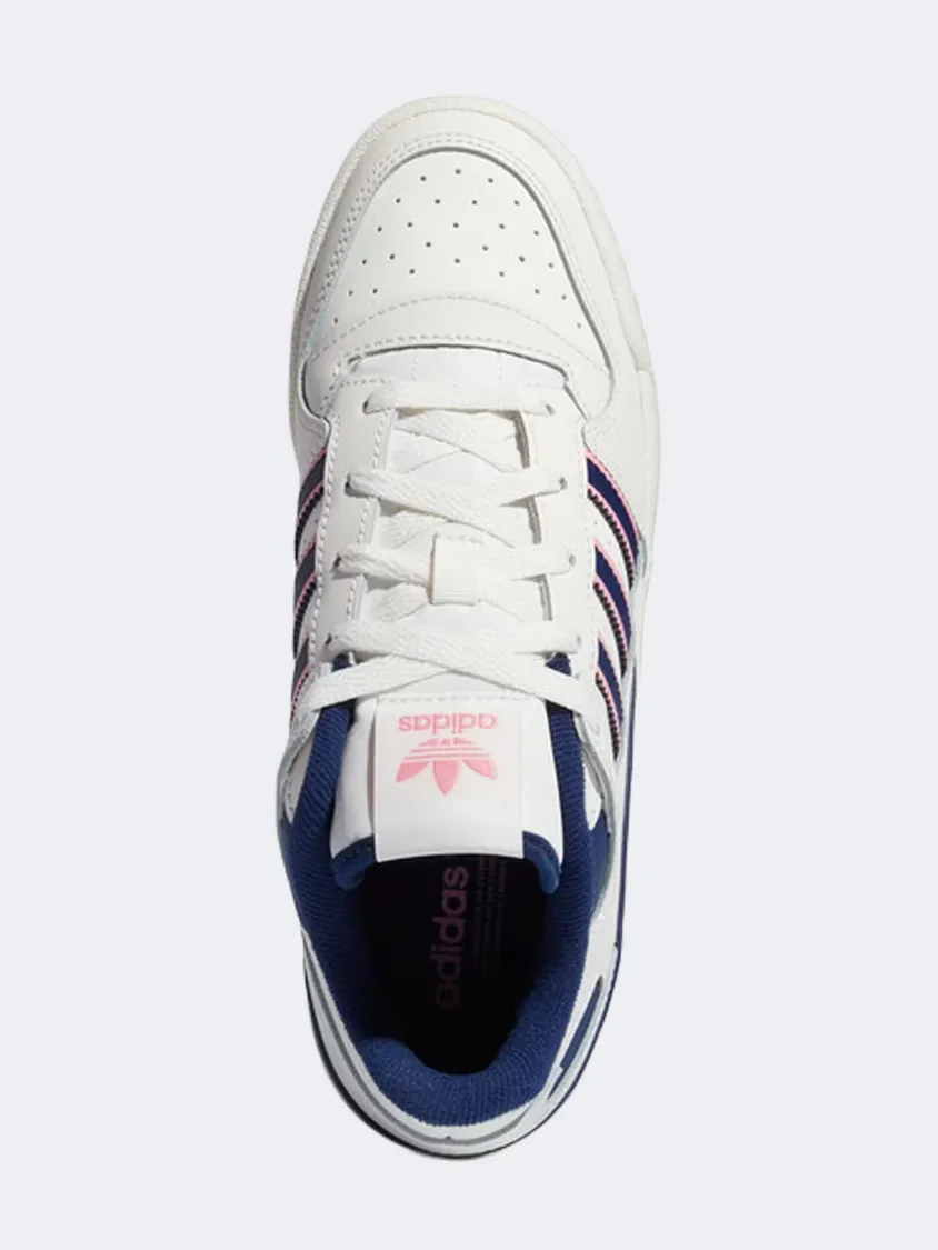 Adidas Forum Women Original Shoes White/Dark Blue/Pink