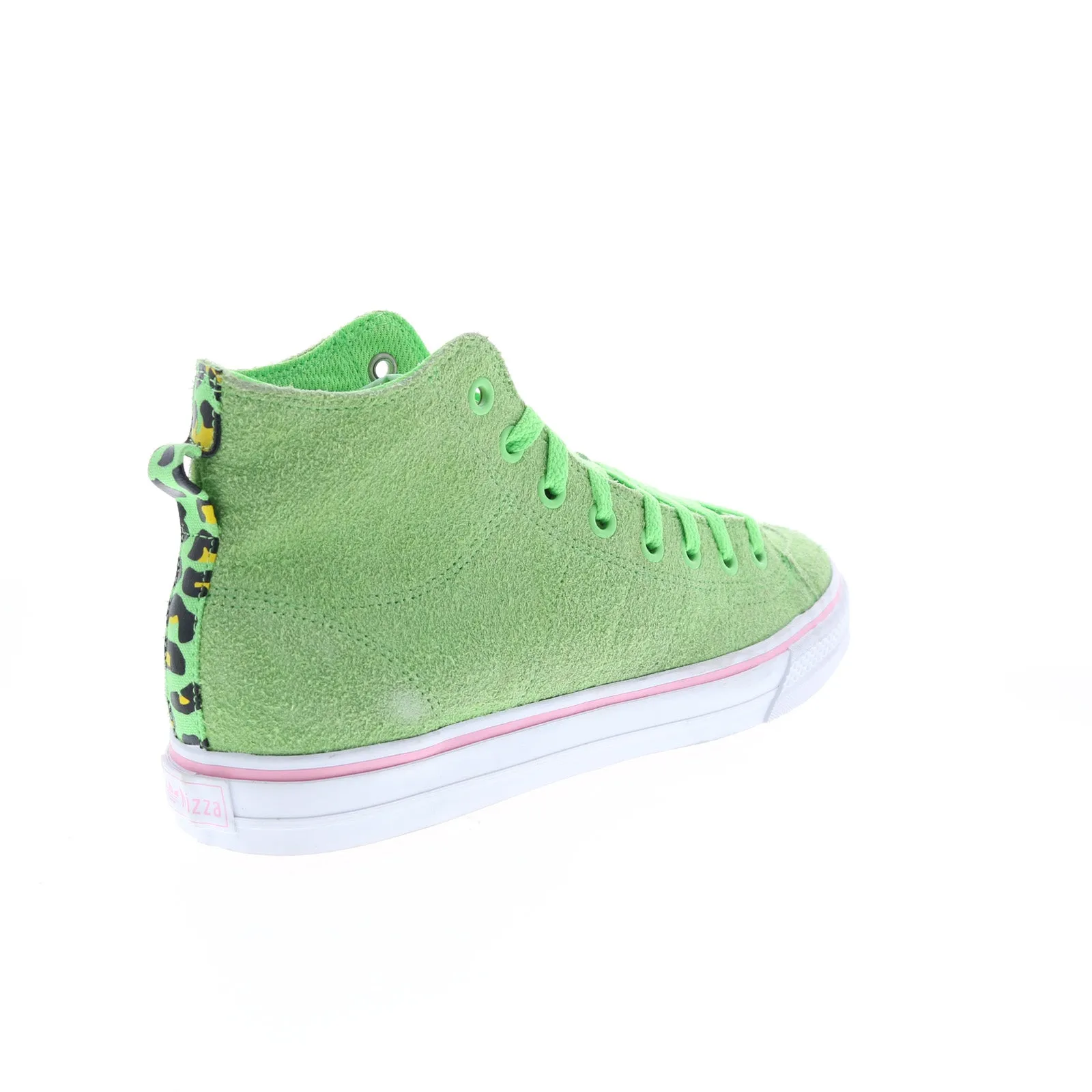 Adidas Nizza HI RF EF1032 Mens Green Leather Lifestyle Sneakers Shoes