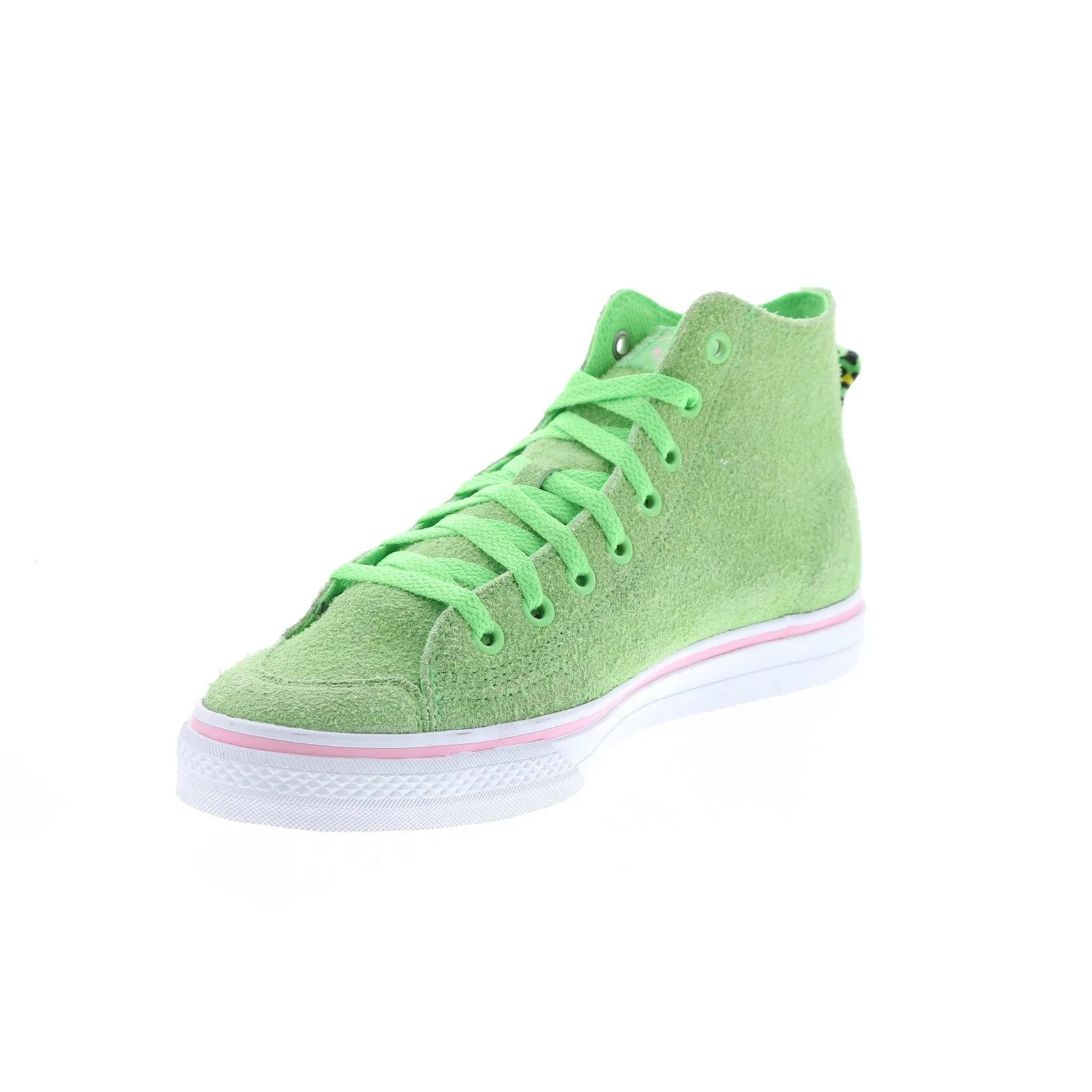 Adidas Nizza HI RF EF1032 Mens Green Leather Lifestyle Sneakers Shoes