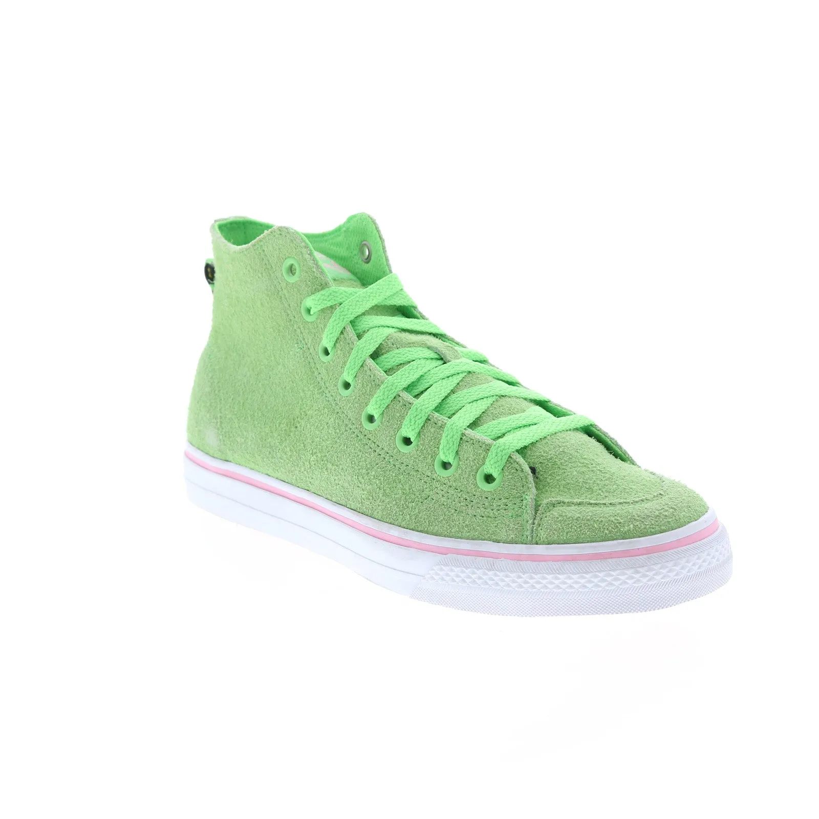 Adidas Nizza HI RF EF1032 Mens Green Leather Lifestyle Sneakers Shoes