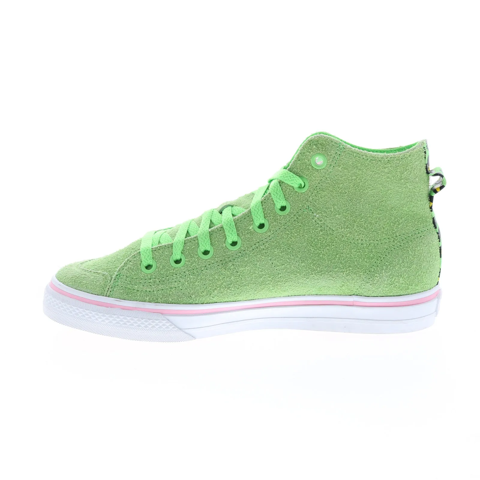 Adidas Nizza HI RF EF1032 Mens Green Leather Lifestyle Sneakers Shoes