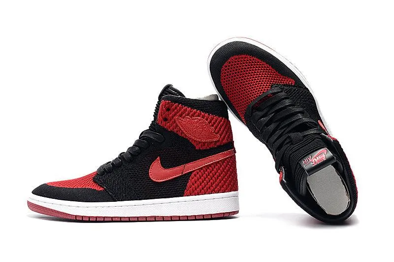 Air Jordan 1 Flyknit Bred Black/Varsity Red-White