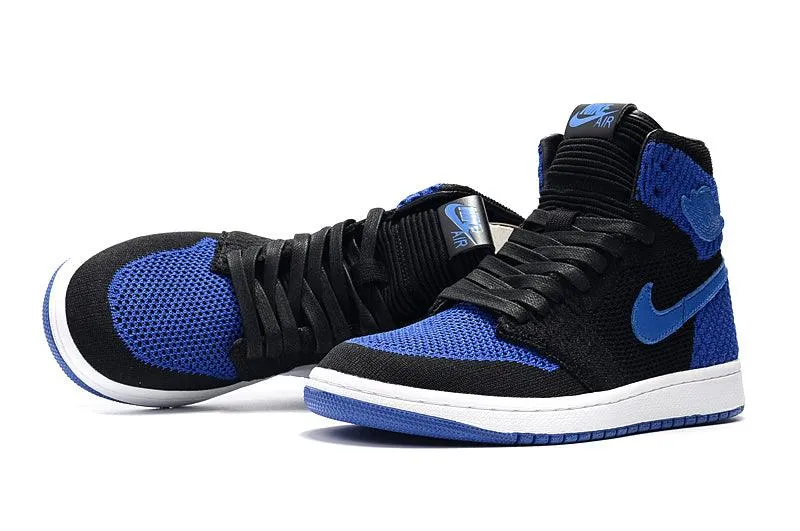 Air Jordan 1 Flyknit Royal Black/Game Royal-White