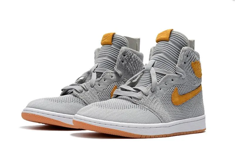 Air Jordan 1 Flyknit Wolf Grey