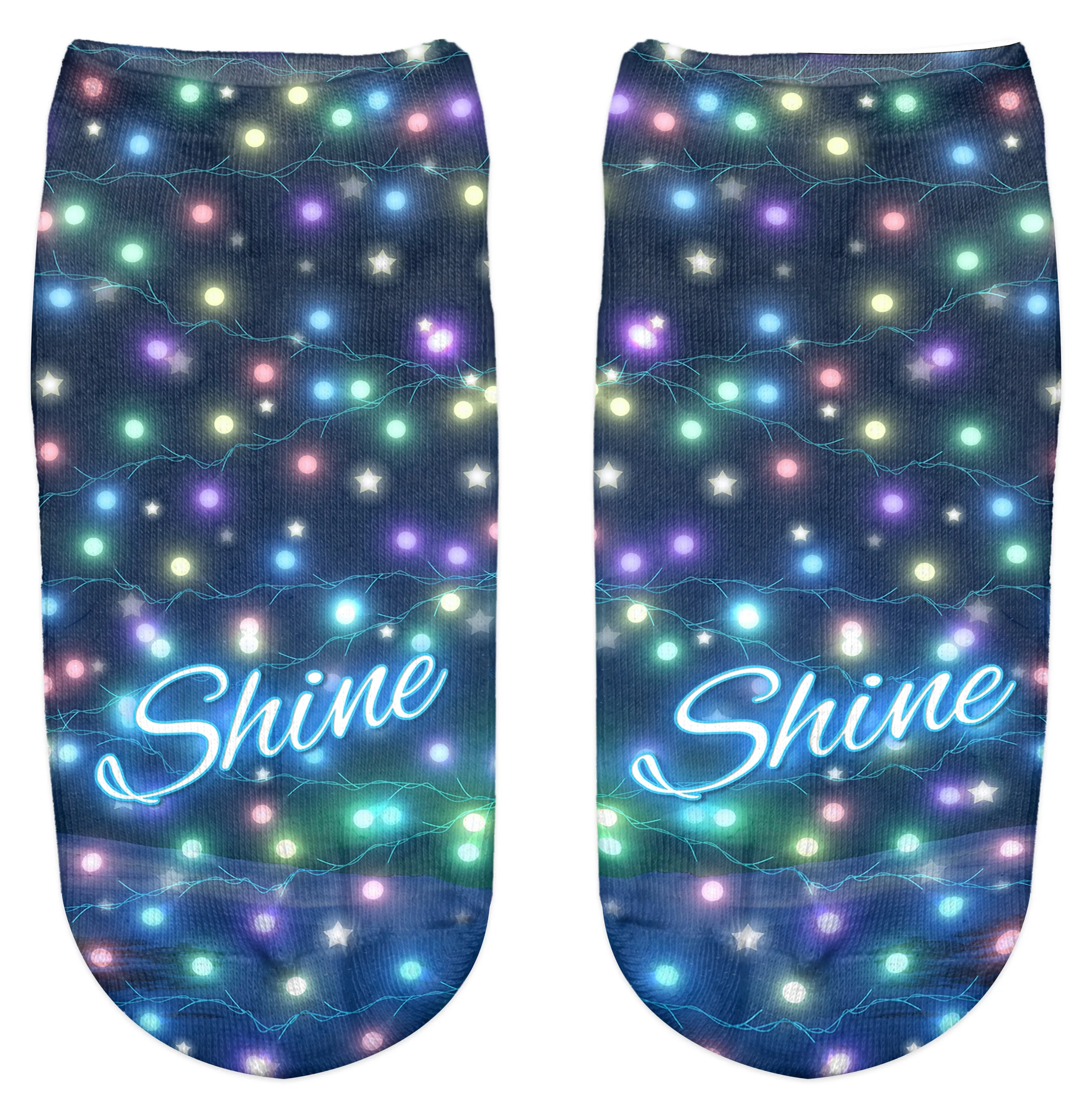 Ankle Socks - Christmas Lights