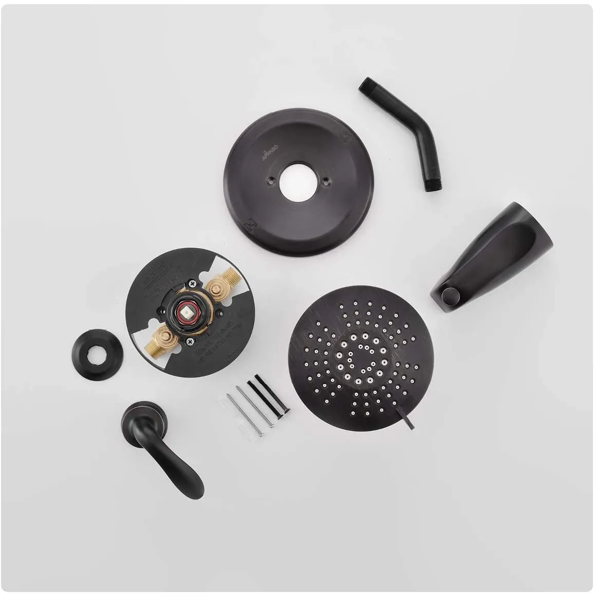 APPASO Shower Faucet Rainfall Shower Wall Mounted 5-Function Spray Head Oil Rubbed Bronze 124ORB