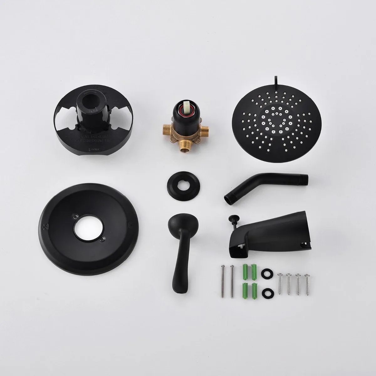 APPASO Shower Faucet set Bathroom Shower Valve Trim Kit Matte Black 120MB