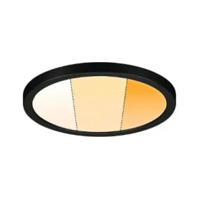 Areo VariFit Round LED Recessed Panel 175mm 3 Step Dim To Warm - Black