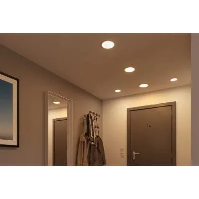 Areo VariFit Round LED Recessed Panel 230mm 3 Step Dim To Warm - Chrome