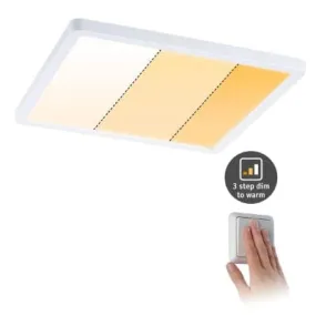 Areo VariFit Square LED Recessed Panel 230x230mm 3 Step Dim To Warm - White