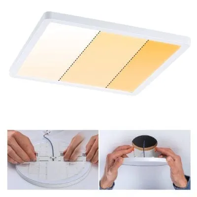 Areo VariFit Square LED Recessed Panel 230x230mm 3 Step Dim To Warm - White