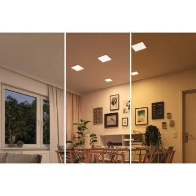 Areo VariFit Square LED Recessed Panel 230x230mm 3 Step Dim To Warm - White