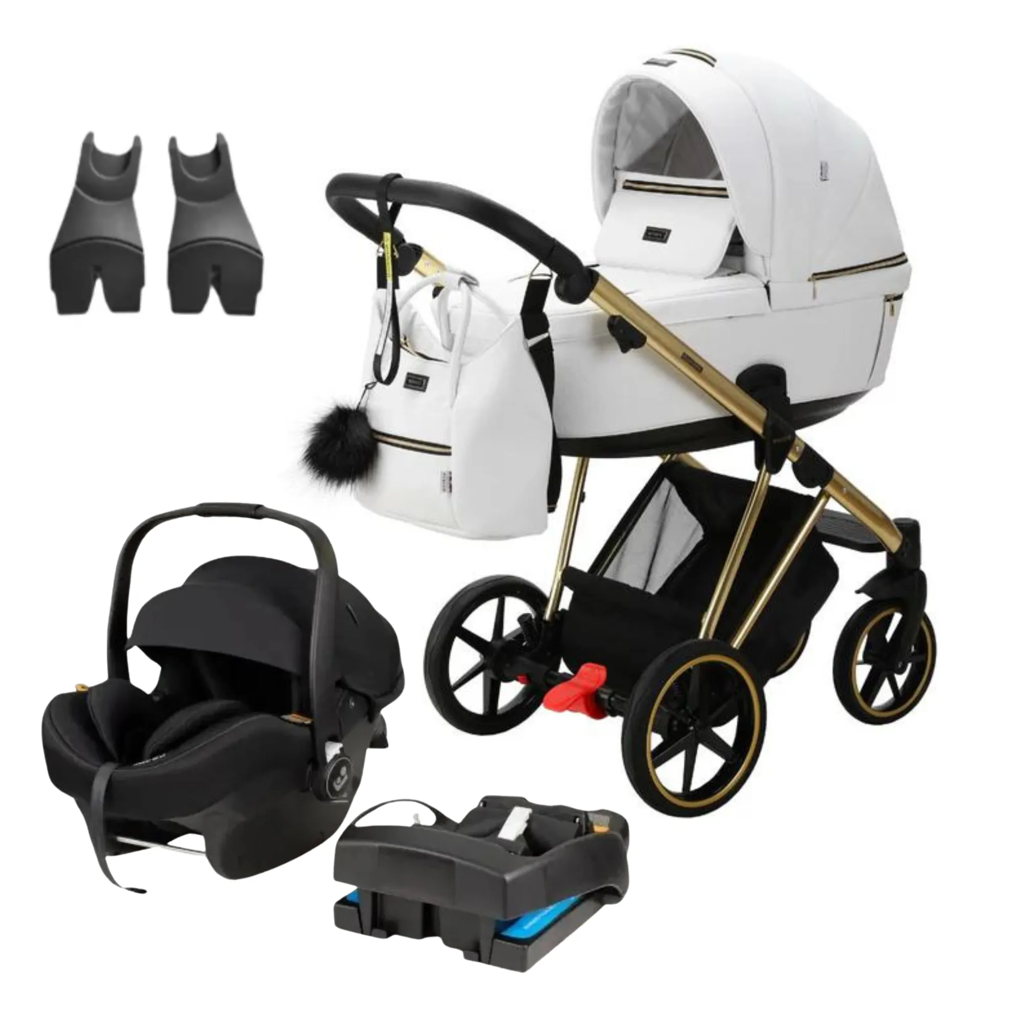 Bambini Geneva Modern Pram & Maxi Cosi Mico 12LX Capsule With Base