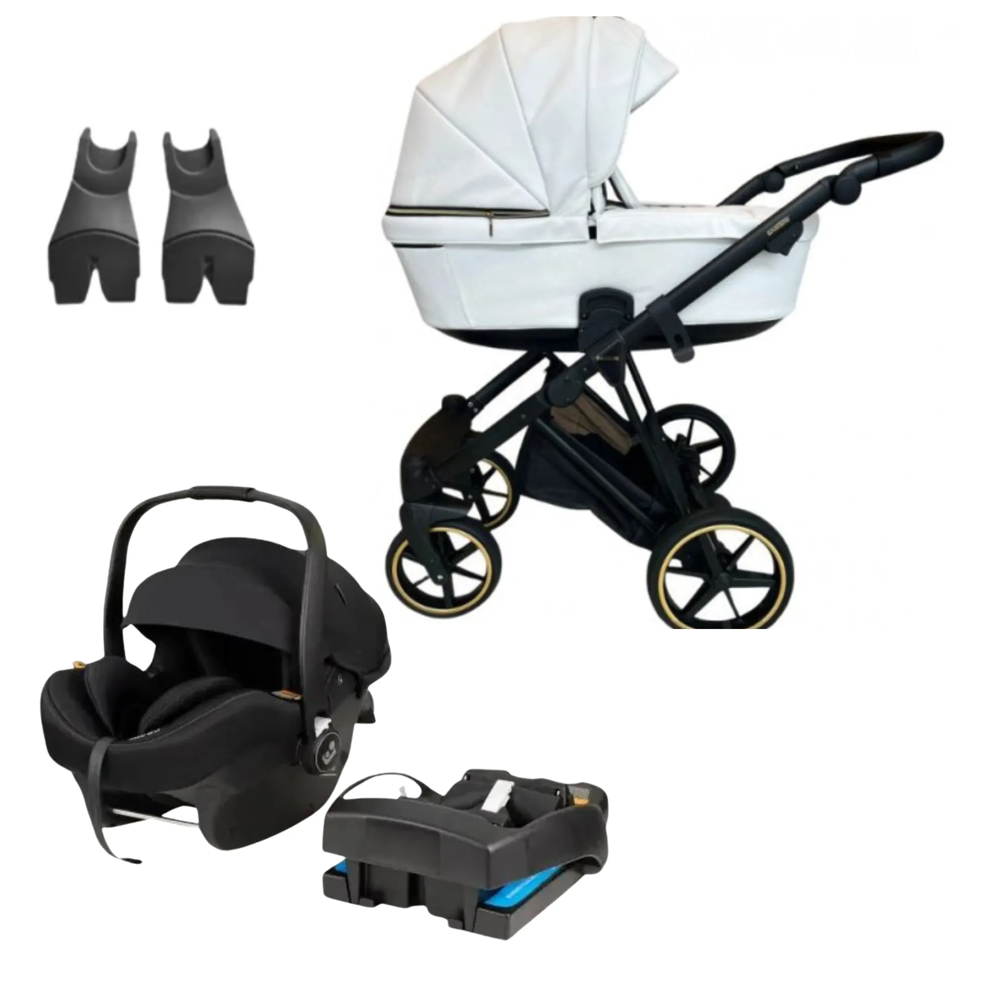 Bambini Geneva Modern Pram & Maxi Cosi Mico 12LX Capsule With Base