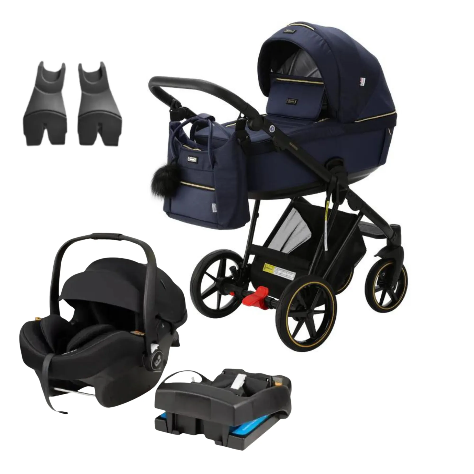 Bambini Geneva Modern Pram & Maxi Cosi Mico 12LX Capsule With Base
