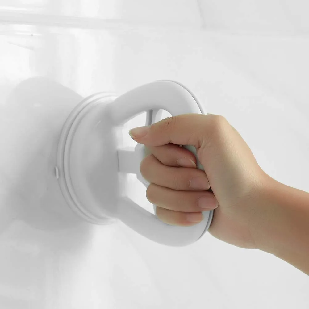 Bathroom Handle, Suction Grab Traveler Balance Assistant Handrail Anti-slip Shower Room Handle Bathroom Grip