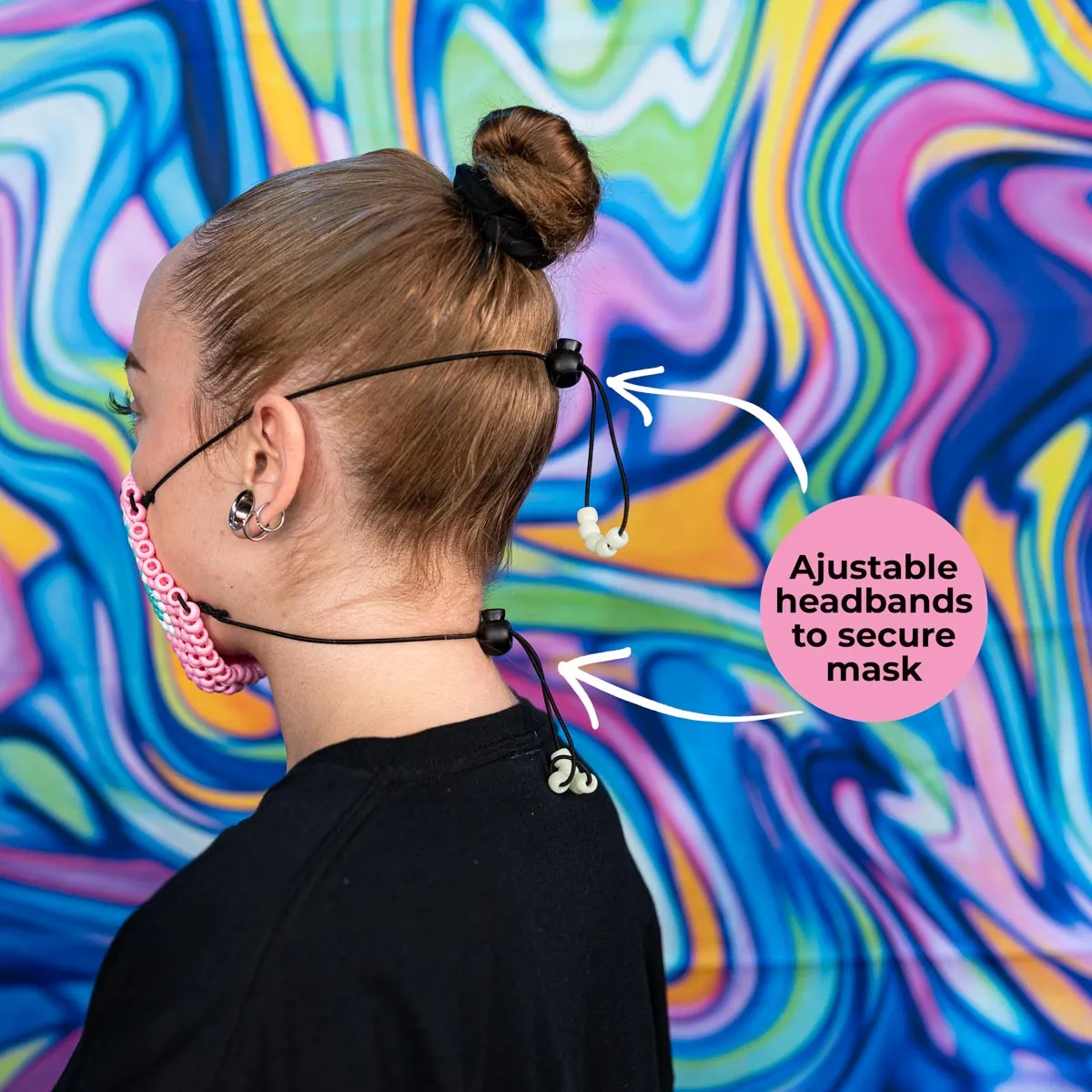 Batman Glow-in-the-Dark Surgical Kandi Face Mask