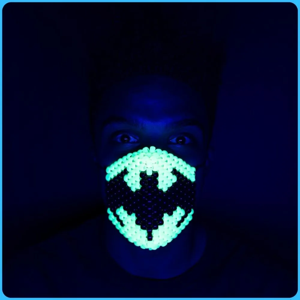 Batman Glow-in-the-Dark Surgical Kandi Face Mask