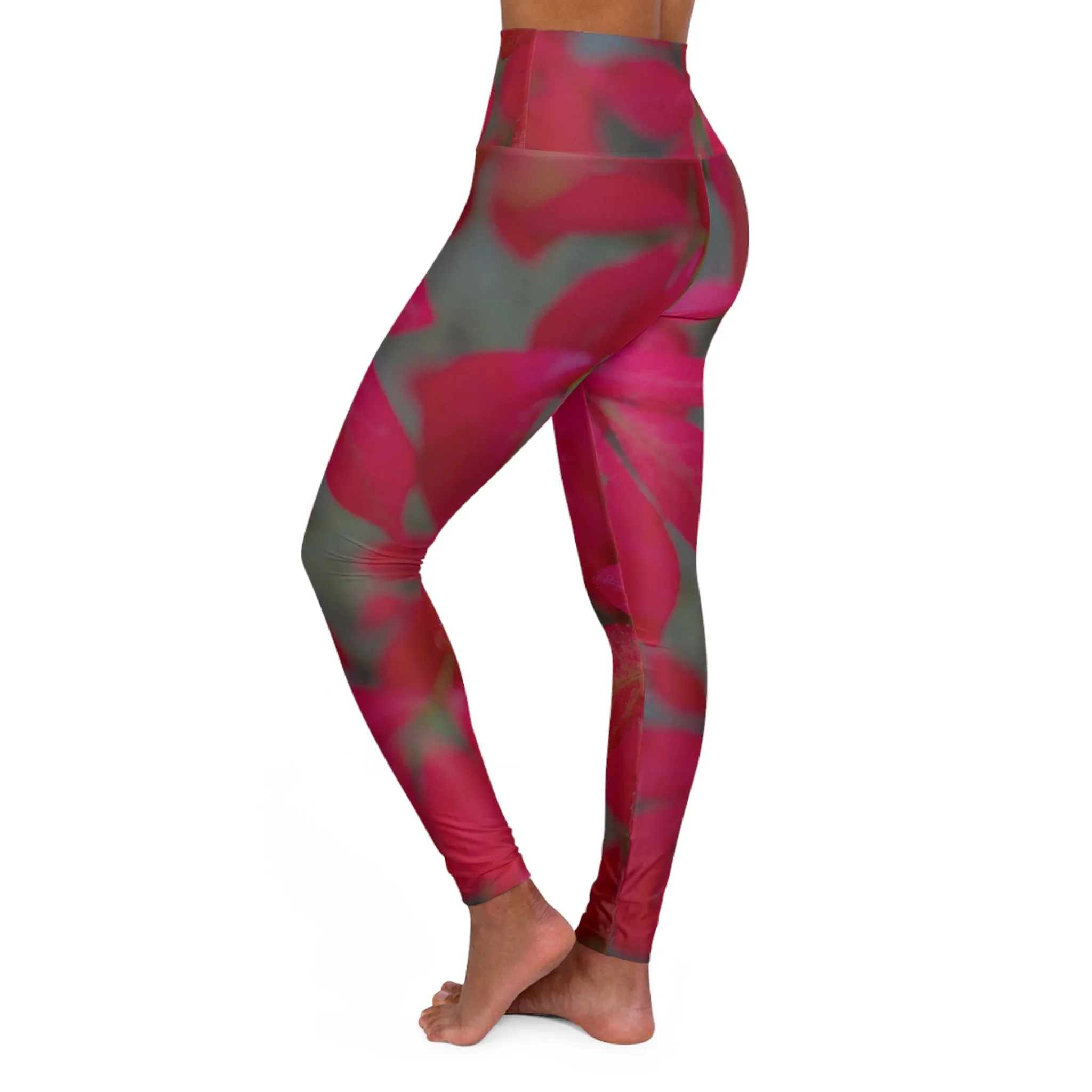 Beautifully Serene Yoga Leggings | Boho Leggings| Floral Leggings for Women, High Waisted Skinny Leggings | Gift for Her | Athletic Wear | Martha's Vineyard