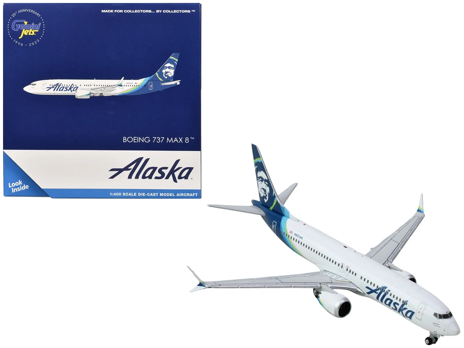 Boeing 737 MAX 8 Commercial Aircraft "Alaska Airlines" (N801AK)