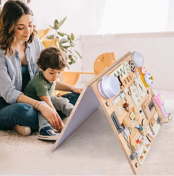 Busy Board Sensory Board And White Board 2 In 1 For Toddlers - Batteries Include