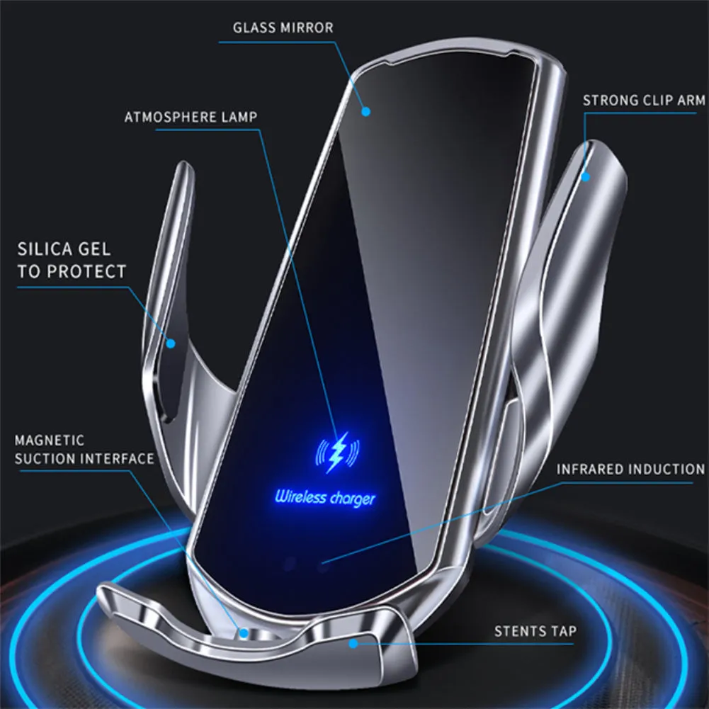 Car Wireless Charger Phone Bracket Navigation Fixing Frame Fast