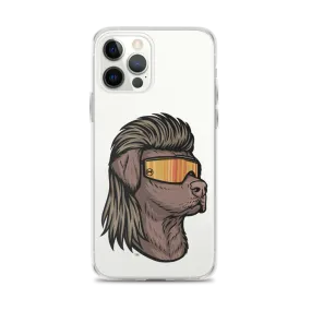 Chocolate Lab Mullet iPhone Case - Clear