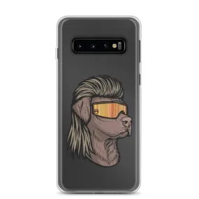 Chocolate Lab Mullet Samsung Case - Clear