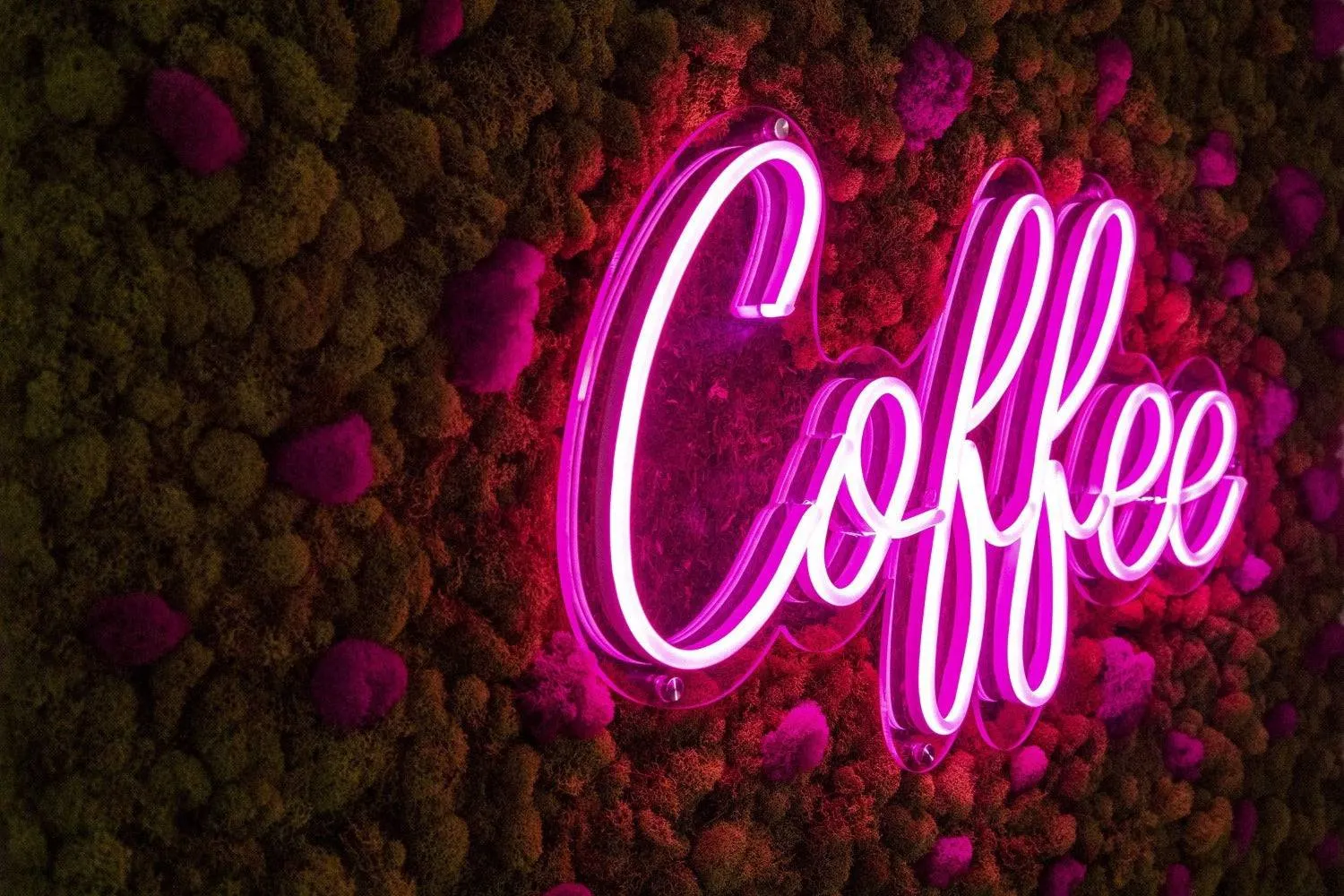 Customizable LED Neon Moss Art