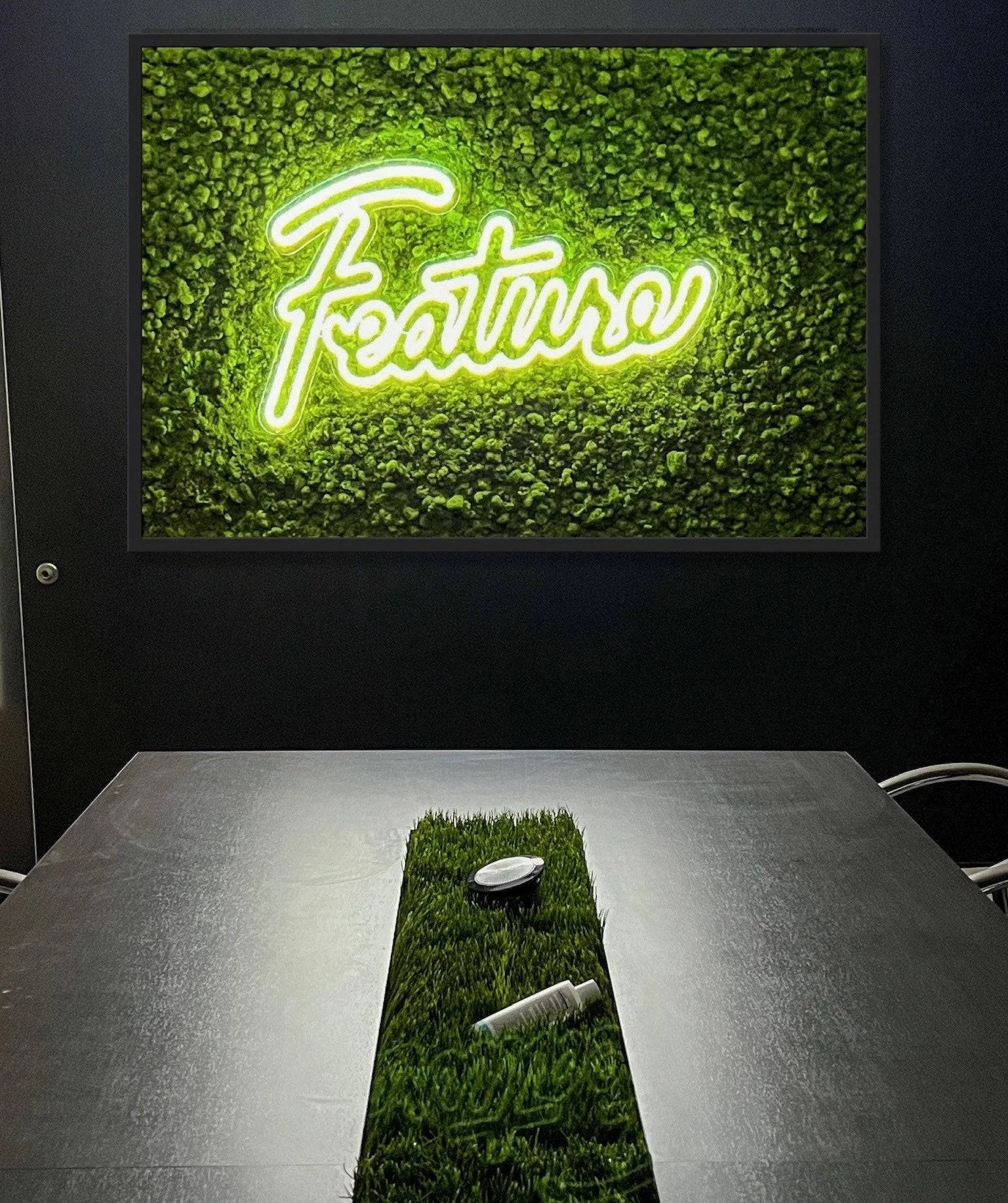 Customizable LED Neon Moss Art
