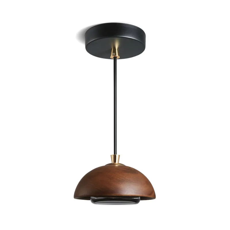 Dark Wood Pendant Light