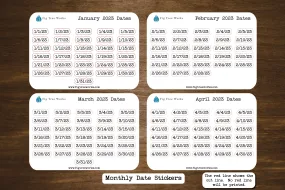 Date Stickers With Year