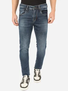 Denim Blue Washed Rider Fit Jeans | JadeBlue