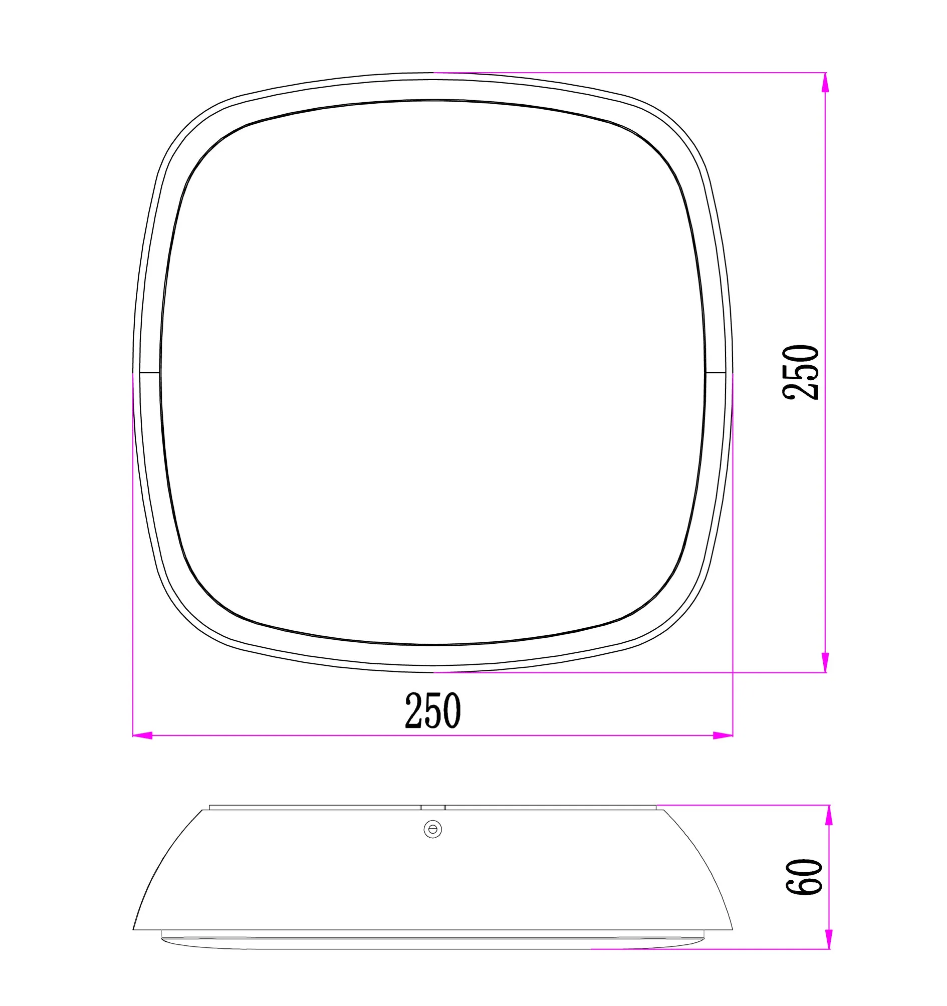 DOCCIA: Exterior LED Round Wall / Ceiling Lights IP65