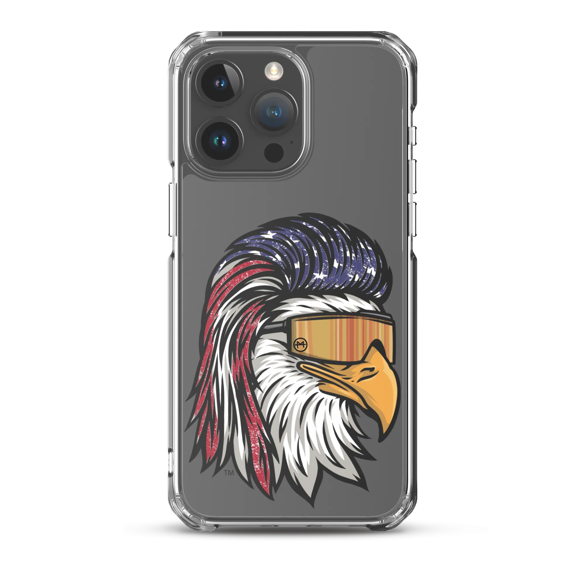 Eagle Mullet USA iPhone Case - Clear
