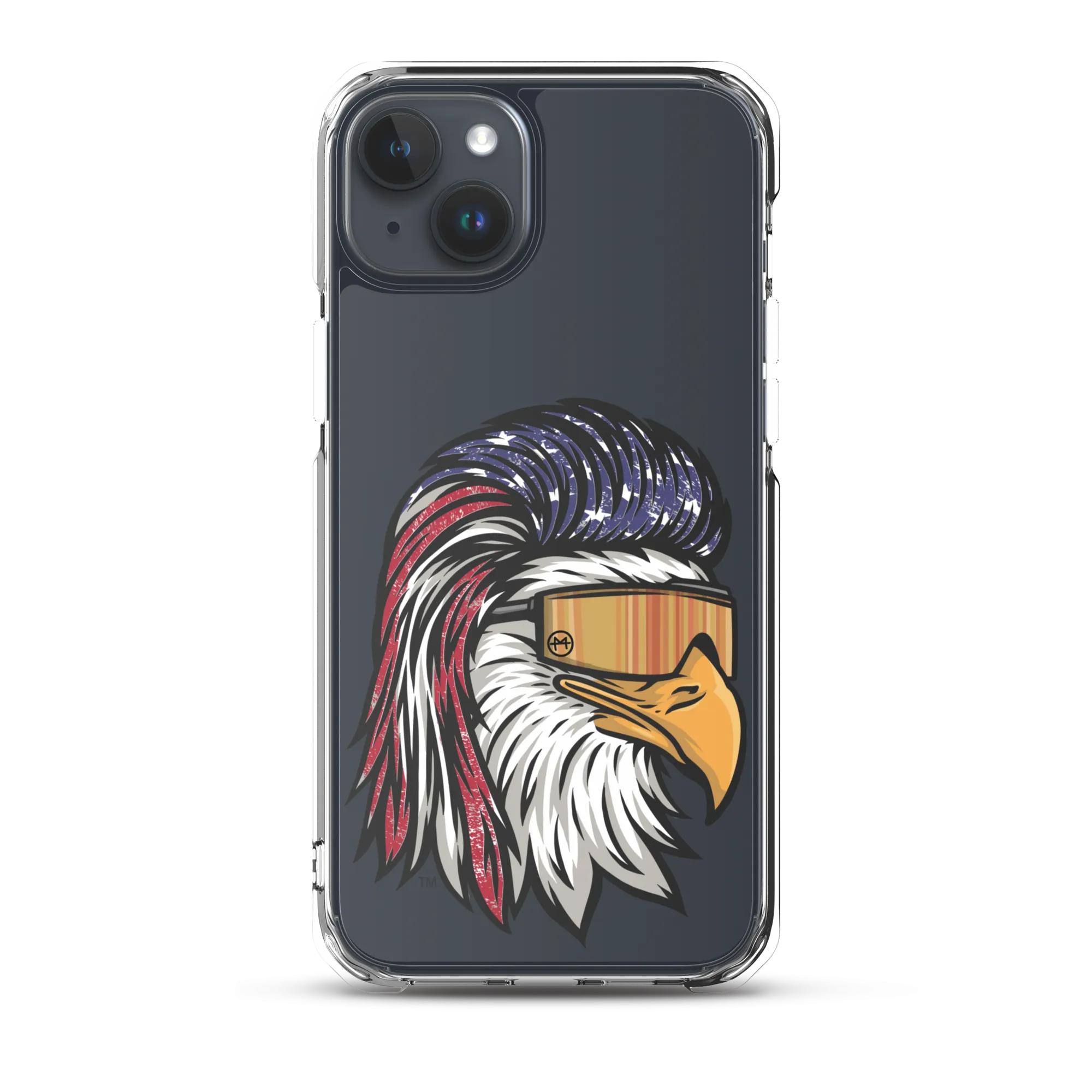 Eagle Mullet USA iPhone Case - Clear