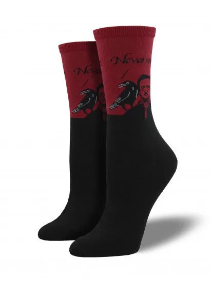 Edgar Allen Poe Socks (Women's)