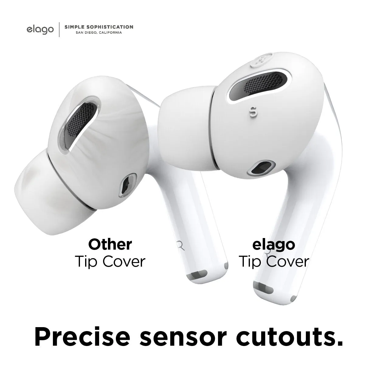 Elago AirPods Pro Earbuds Cover Plus With Integrated Tips - 6 Pairs